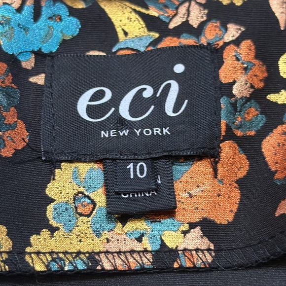 ECI New York Floral Foil Dress - Picture 3 of 8